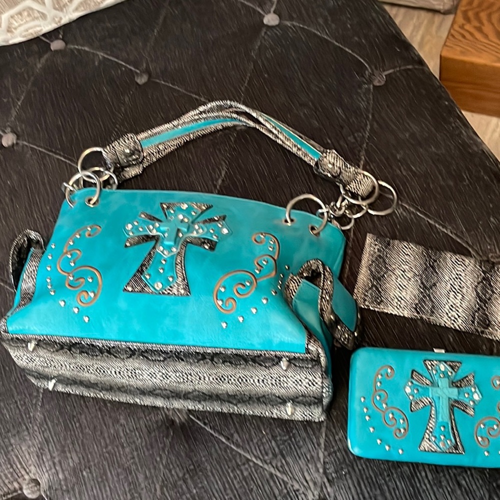 Western purse with matching wallet